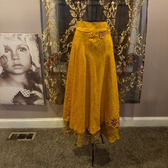 reversible wrap maxi skirt - Picture 2 of 3